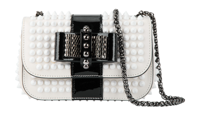 Sweet Charity Spikes Crossbody, &pound;520, Handbags, White, Leather, Front view